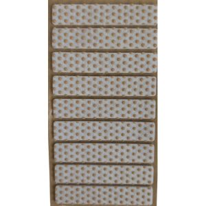 Folmag 9 Stk. Anti-Rutsch Filzgleiter Rechteck 15×100 mm Weiss