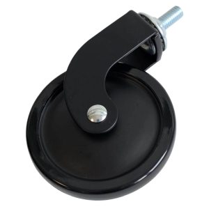 Siso Möbelrolle TACITUS aus Metall mit 8 mm Aufnahme, Ø73.5 Tragkraft 12 KG schwarz ohne Bremse