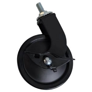 Siso Möbelrolle TACITUS aus Metall mit 8 mm Aufnahme, Ø73.5 Tragkraft 12 KG schwarz mit Bremse