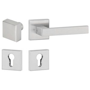 Hermat Türdrücker WEST 01 aus Edelstahl, Knopf / Drücker – DIN rechts Edelstahl matt