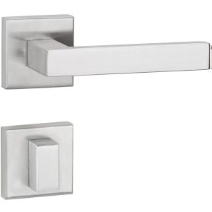 Hermat Türdrücker WEST 01 aus Edelstahl, WC – Badezimmer Edelstahl matt