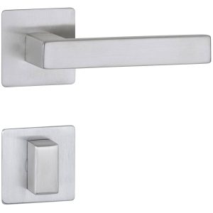 Hermat Türdrücker WEST 02 aus Edelstahl, WC – Badezimmer Edelstahl matt