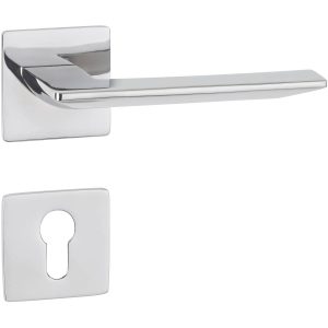 Hermat Türdrücker EDITION aus Edelstahl, PZ – Profilzylinder Chrom poliert