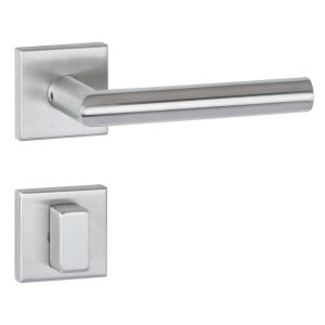 Hermat Türdrücker BASIC 02 aus Edelstahl, WC – Badezimmer Edelstahl matt