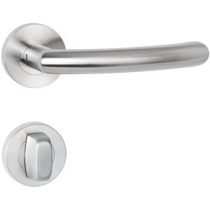 Hermat Türdrücker BASIC 05 aus Edelstahl, WC – Badezimmer Edelstahl matt