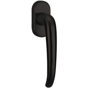 Hermat Fenstergriff BASIC 08 aus Edelstahl, Schwarz matt