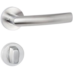 Hermat Türdrücker BASIC 10 aus Edelstahl, WC – Badezimmer Edelstahl matt