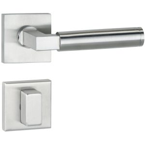 Hermat Türdrücker INFINITY 01 aus Edelstahl, WC – Badezimmer Edelstahl matt