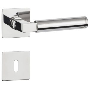 Hermat Türdrücker INFINITY 02 aus Edelstahl, BB – Buntbart Chrom poliert
