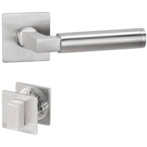 Hermat Türdrücker INFINITY 02 aus Edelstahl, WC – Badezimmer Edelstahl matt