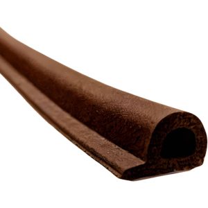 Ellen Dichtungsband ELLENFLEX aus Gummi selbstklebend für Türen und Fenster 7,5 Meter, braun 3 – 5 mm Spaltmaß