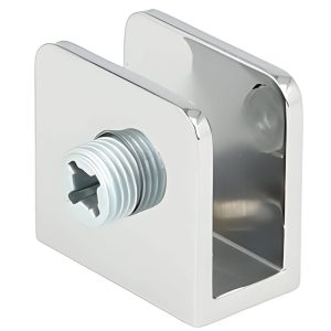 Siso Klemmtablarträger SQUARE aus Metall, Chrom poliert 4 – 8 mm
