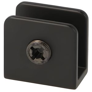 Siso Klemmtablarträger SQUARE aus Metall, Schwarz matt 4 – 8 mm