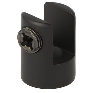 Siso Klemmtablarträger Ø 20 x 26 mm aus Metall, Schwarz matt 6 – 10 mm