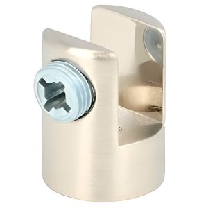 Siso Klemmtablarträger Ø 20 x 26 mm aus Metall, Edelstahl-Optik 6 – 10 mm