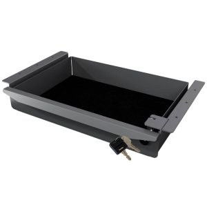 BMB Unterbau-Schublade STORIT aus Stahl, abschließbar 400 x 270 x 75 mm Anthrazit RAL 7016
