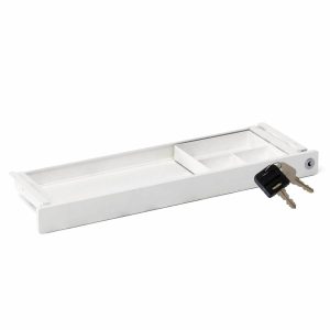 BMB Unterbau-Schublade STORIT SLIM aus Kunststoff, abschließbar 718 x 230 x 60 mm Weiß