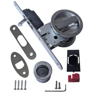 Fimet Schiebetürschloss-SET G500T, Silber matt