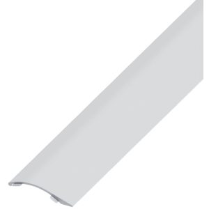 Alfer Höhenausgleichsprofil aus Aluminium gewölbt, 39 x 7,5 mm Ausgleichshöhe 2 – 12 mm Silber eloxiert 2000 mm
