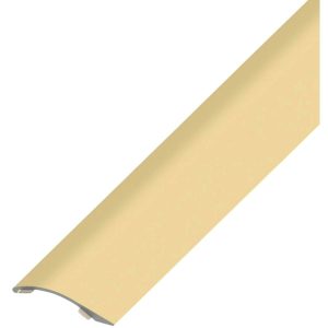 Alfer Höhenausgleichsprofil aus Aluminium gewölbt, 39 x 7,5 mm Ausgleichshöhe 2 – 12 mm Messing eloxiert 1000 mm