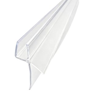 Rehau Duschtürdichtung mit langer Lippe & Abtropfleiste für Glasdicke 6 – 8 mm, 2000 mm