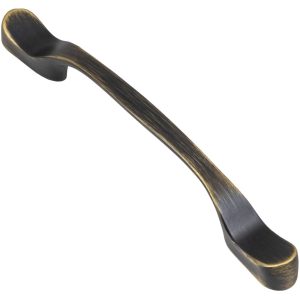 Häfele Möbelgriff CARACAS aus Metall, BA 128 & 160 mm, vermessingt antik