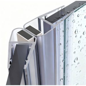 Rehau Magnetdichtung für Duschtüren mit Glasstärke 6 – 8 mm, 135°, 2000 mm