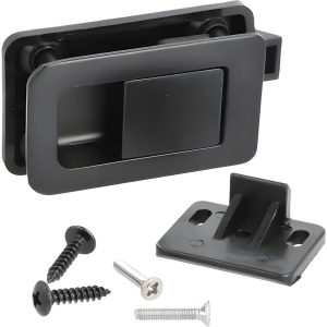 Siso Fallenschloss WAGON mit PULL-Latch, Plattenstärke 12 – 14 mm Schwarz matt