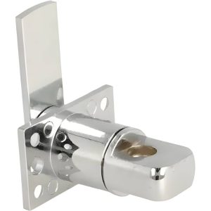 Siso Spindschloss ROTO mit Rückplatte Ø22 x 25 mm, 180° Chrom poliert