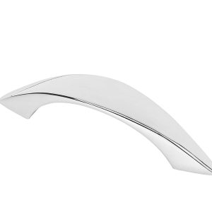 Möbelgriff TWEN Segmentbogengriff chrom poliert Bohrabstand 64 mm