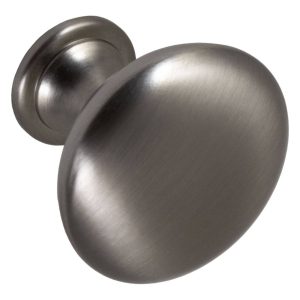 Häfele Möbelknopf FERRY aus Metall rund Ø 30 mm, Edelstahl Optik