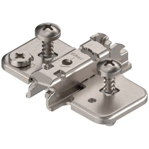 Blum Clip Top Kreuzmontageplatte mit Schrauben und Spreizdübeln, 3 mm