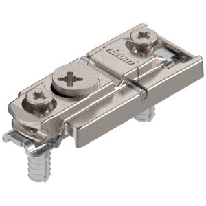 Blum Clip Top Montageplatte mit Schrauben und Spreizdübeln, Clip-Montageplatte 0mm
