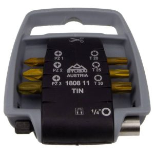 Stubai Bit-Satz TIN PZ / Torx mit Magnethalter, Set 2