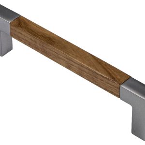 Häfele Möbelgriff Eiche lackiert Bügelgriff Türgriff Schrankgriff Küchengriff Griff Holz, 128 mm