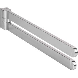 Bisk Handtuchhalter ATLANTIK aus Stahl 400 mm schwenkbar, Chrom hochglanz