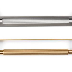 Viefe Möbelgriff ARPA PLATE aus Aluminium, 1178 & 589 mm – Schwarz gebürstet