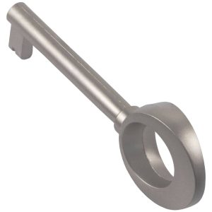 Häfele Möbelschlüssel CHOPIN 74 x 10 mm silber matt