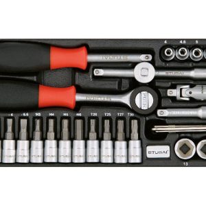 Stubai Steckschlüsselset aus Stahl 1/4", 36-teilig