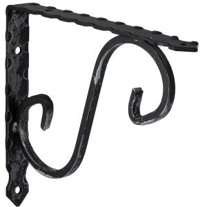 Häfele Regalkonsole H3018 Konsole mit Ornamenten Stahl geschmiedet, 150×115 mm