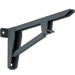 Hebgo Schwerlastkonsole aufklappbar 150 kg Klappkonsole Stahl grau, 580 mm