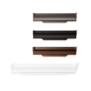 Viefe Möbelgriff HEXXA aus Aluminium, 200 mm – Schwarz matt