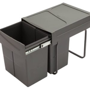 Häfele Abfalleimer M40 ausziehbar für Korpusbreite 400 mm, 2 x 20l