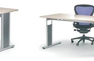 Häfele Tischgestell Schreibtisch System CAMO Stahl höhen-verstellbar, für Plattenlänge: 2000 mm