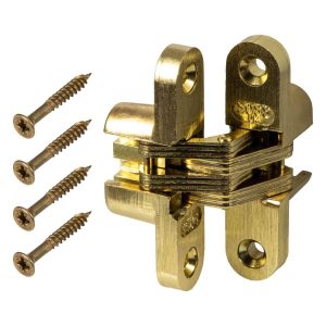 Soss Türband aus Metall für unsichtbaren Anschlag, vermessingt Holzdicke 19 – 25 mm