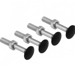Domax Torbandschraube aus Stahl schwarz, M6 oder M8, 4-Stück-Set, M6 x 40 mm
