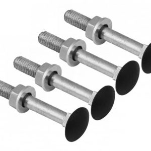 Domax Torbandschraube aus Stahl schwarz, M6 oder M8, 4-Stück-Set, M8 x 60 mm
