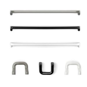 Viefe Möbelgriff SOFT aus Metall, BA 192 mm – Moosgrau