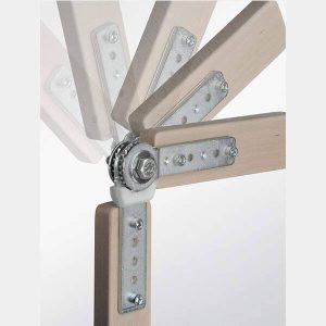 Gedotec Rasthochstellbeschlag Polster-Gelenk C25 Lehnenversteller 180°