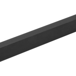 Häfele Schrankrohr ALPINE STYLE aus Stahl schwarz antik 25 x 15 mm eckig 1800 mm